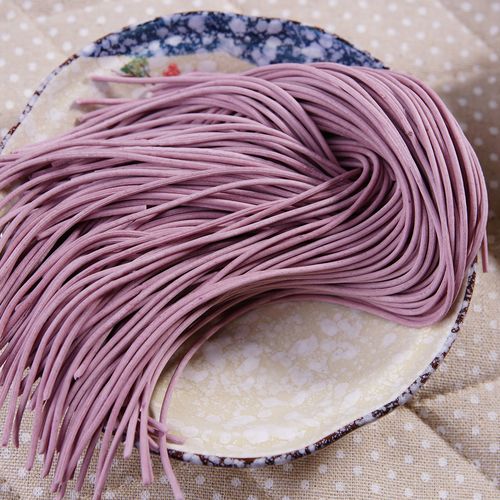 面条拉面三个樱桃400克紫薯饸饹粗粮今旭保鲜面条