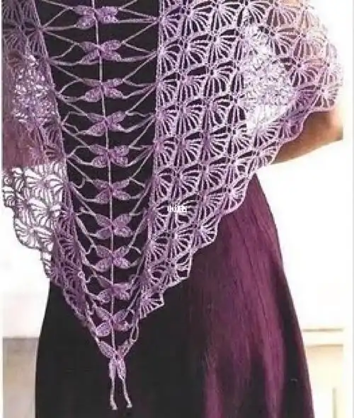 钩针图解披肩