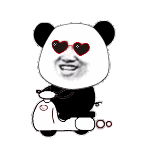 熊猫头骑电动车 gif_gif_头骑_熊猫_电动车表情