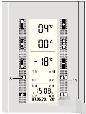 西门子电冰箱温度怎么调