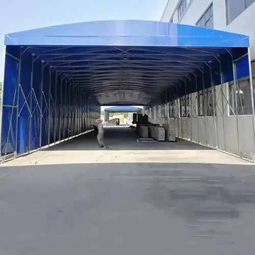 推拉棚帆布推拉棚滚轮式推拉伸缩雨篷坚固耐用