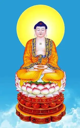 升天成佛的释迦牟尼