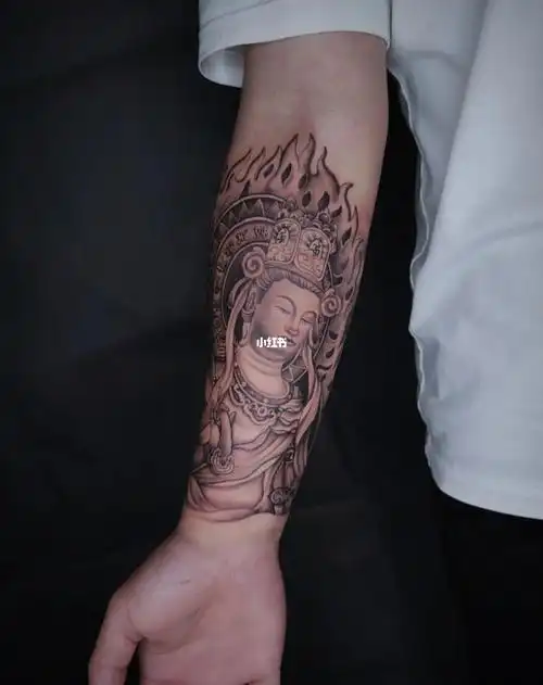 普贤菩萨纹身作品