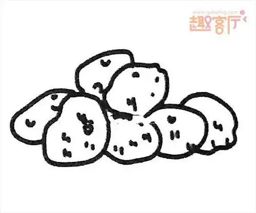 土豆丝儿怎么画简笔画