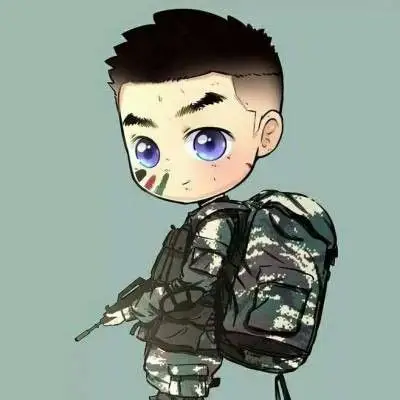 男生军人霸气十足头像,卡通头像图片-回车桌面