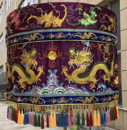 宝盖庄严品幢幡殿堂装饰法会迎请法师加厚贡缎盘刺绣