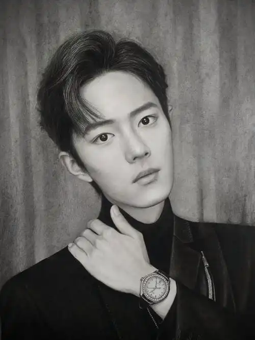 超写实素描,肖战