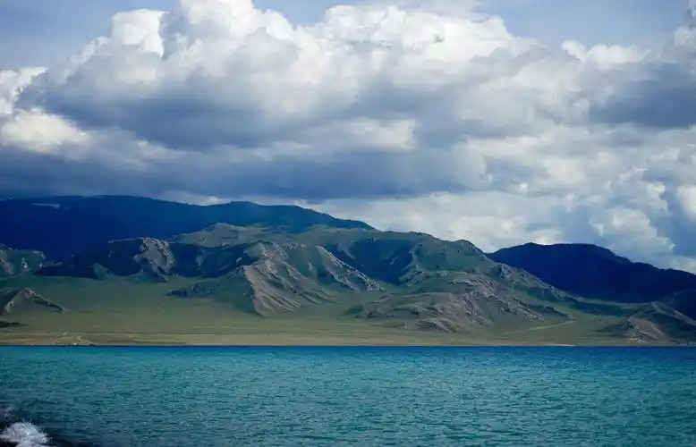 夏天的赛里木湖,有着纯净的蓝天,湛蓝的湖水,圣洁的雪山,沿湖是大片的