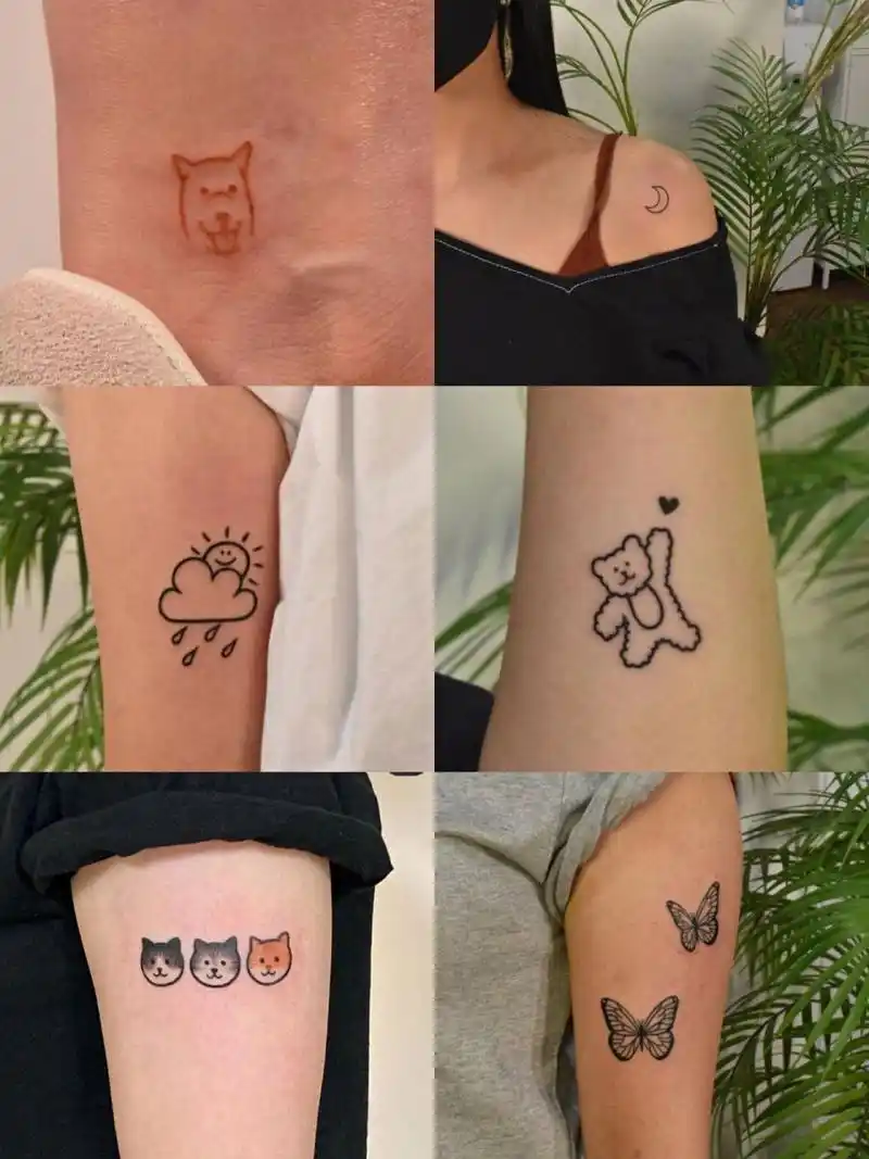 简约小清新纹身图案,精致又好看❤️ 吉野tatto0 简约小清新纹身