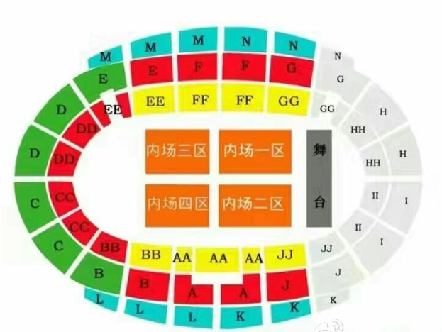 广州体育馆,如何选择演唱会位置?
