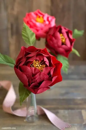 皱纹纸花可以做的这么真快来找找你喜欢的在不在