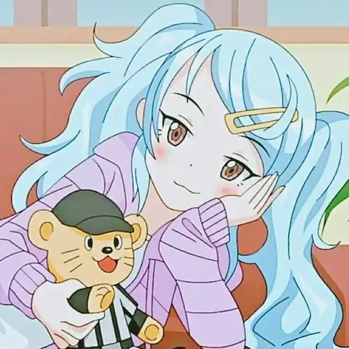 自截可爱萌动漫头像女生头像双马尾