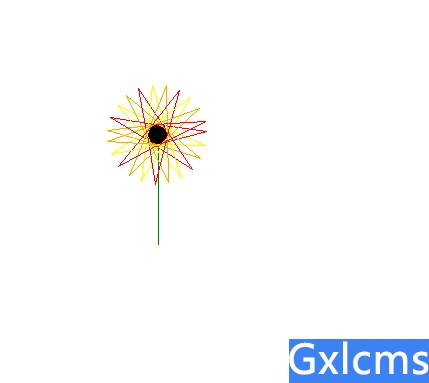 怎么用python画花朵