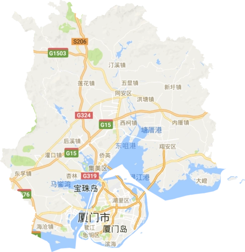 厦门市高清电子地图