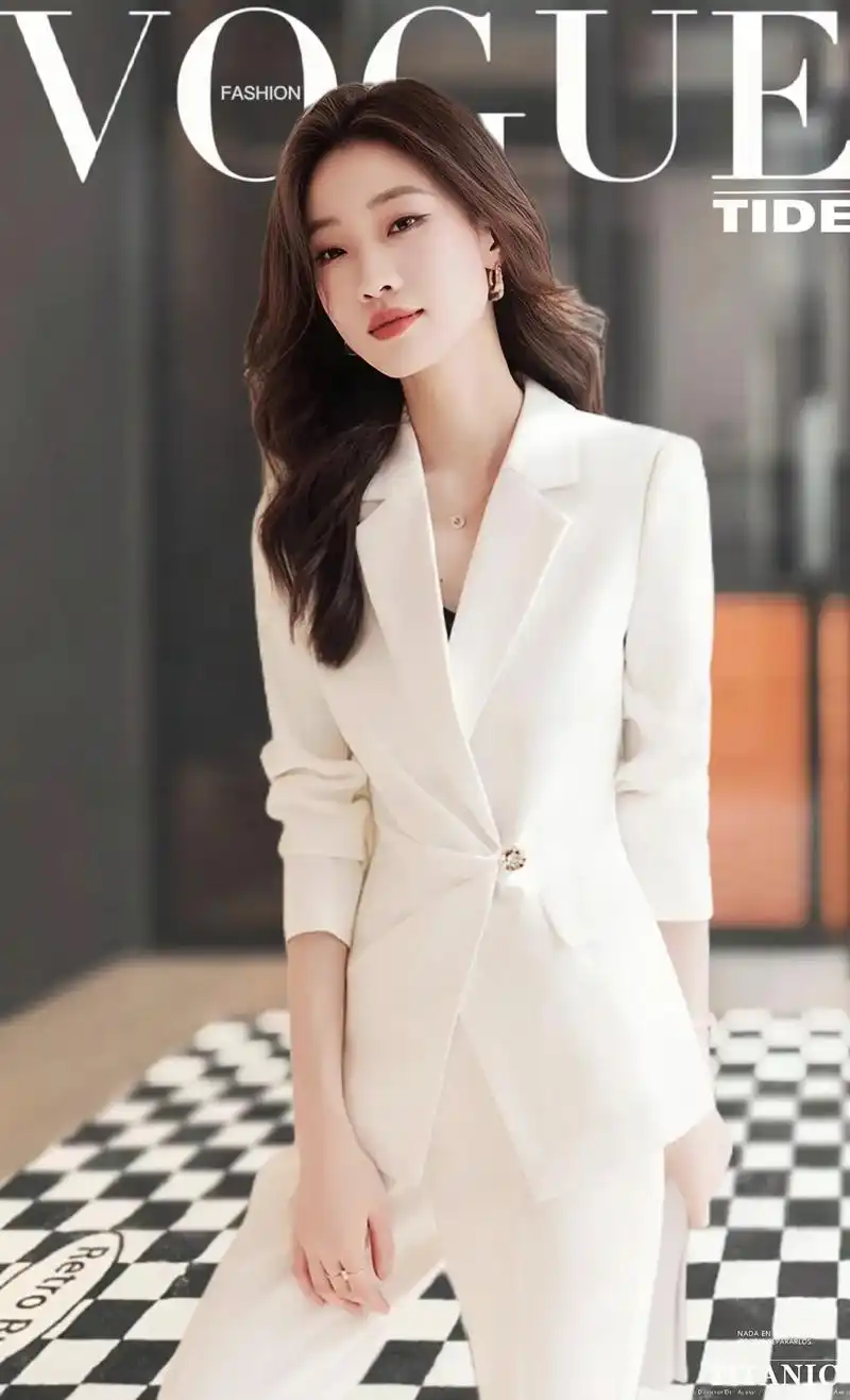 气质时尚修身名媛女神范西服套装～翻领设 - 抖音