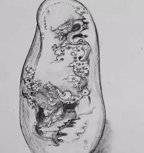 难得一见玉雕师泄露的画稿合集