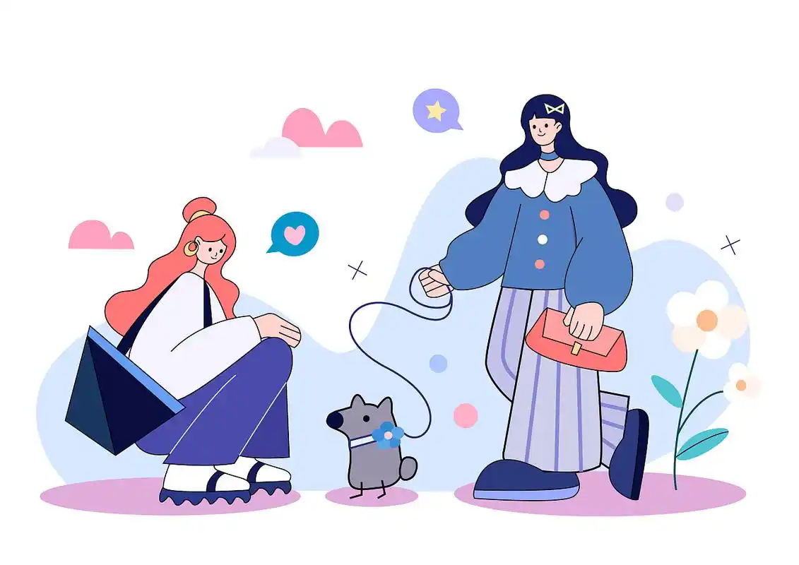 扁平风人物情绪版|插画|商业插画|几日青 - 原创作品 - 站酷 (zcool)