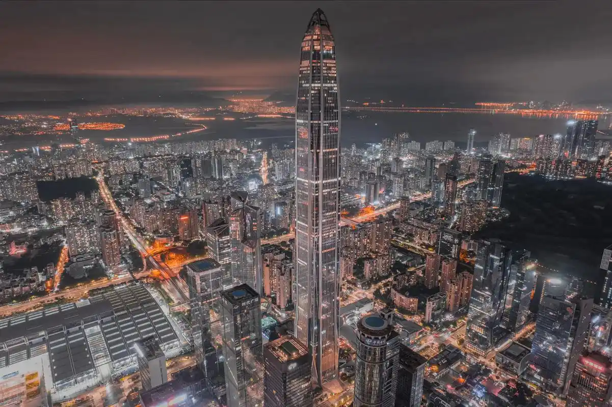 暴雨过后的深圳夜景91.#城市的夜晚 #地标建筑 #航拍城市 - 抖音