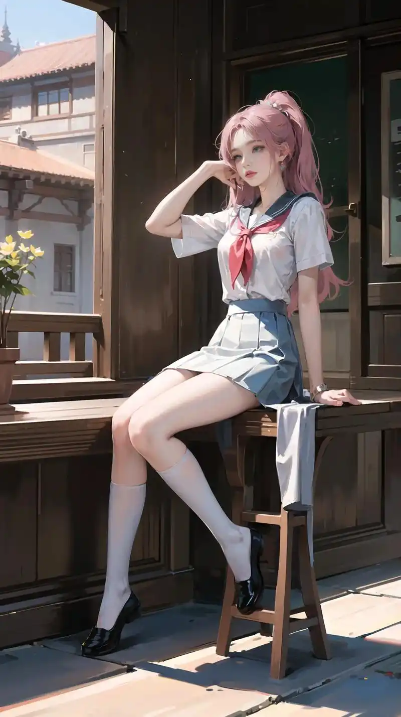 日系jk小姐姐第二弹.#抖音图文来了 #二次元 #二次元原创 - 抖音