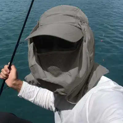 户外钓鱼防晒头套面罩遮阳登山渔夫帽子