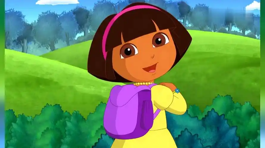 朵拉爱冒险这个梗来自于小时候的一部动画片《爱探险的朵拉》.