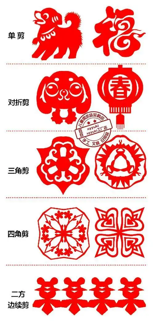 包邮手工半成品 diy 猪年小学生新年剪纸窗花手工材料