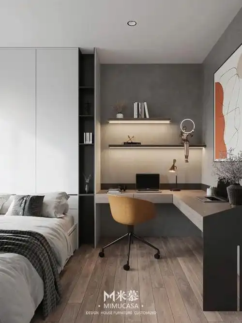 书房卧室结合设计