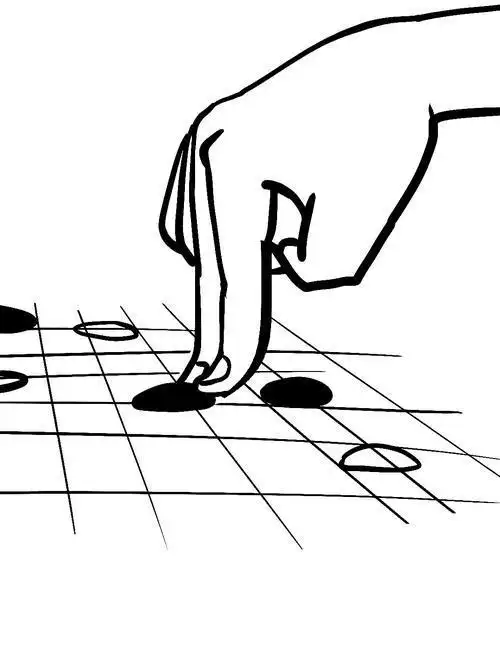 小棋手路线图简笔画