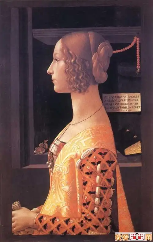 百科 世界名画 人物油画        )     这幅 仕女图,是吉郎达约30岁时