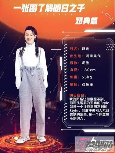 明日之子邓典个人资料背景介绍来自四川音乐学院系李宇春学弟