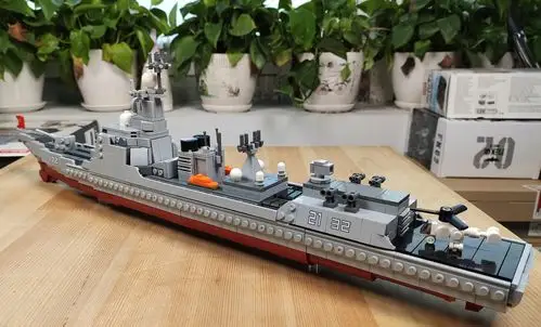 用积木还原中国海军的骄傲星堡积木052d型驱逐舰图文评测