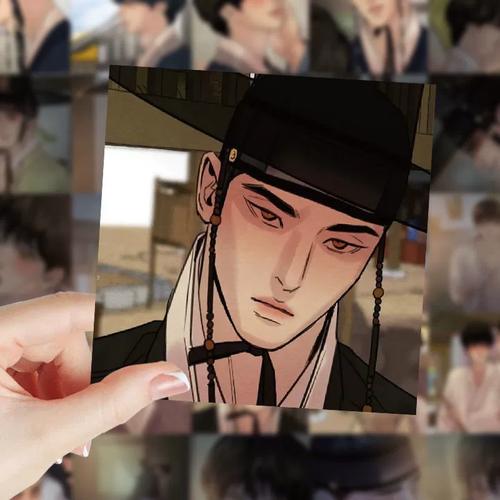 198张韩漫生蚝花甲贴纸野画集尹胜浩白纳谦周边手账装饰贴画防水