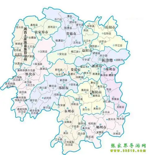 湖南省地图