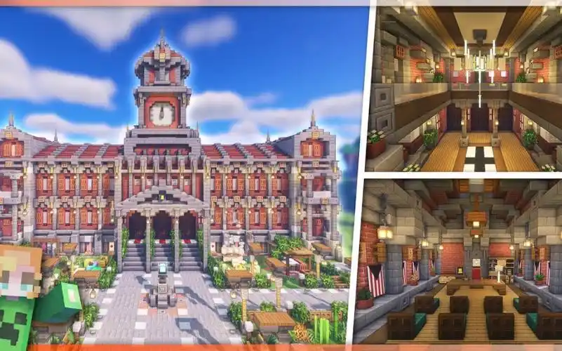 建造市政厅教程(第二部分)(toxickailey)_哔哩哔哩bilibili_我的世界