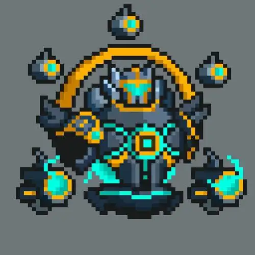 元气骑士同人自制刺客新皮肤粘液ps内含移动站立还有死亡的gif