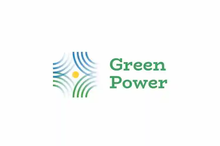 绿色能源新能源品牌logo标志设计模板greenpowerlogo