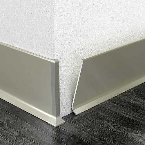 金踢脚线自地脚墙角超薄6cm8cm不锈钢金属踢脚线纯踢脚线