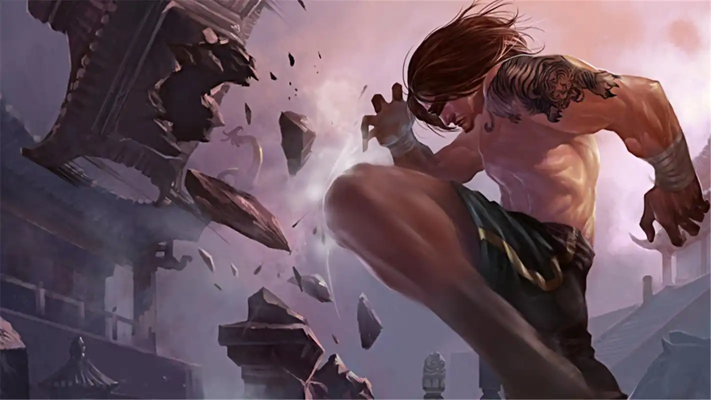 英雄联盟盲僧李青经典原画电脑桌面壁纸