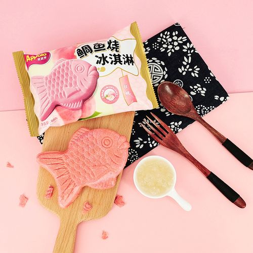 阿波罗鲷鱼烧薄脆曲奇抹茶红豆威化冰激凌雪糕85g 网红冰淇淋冷饮