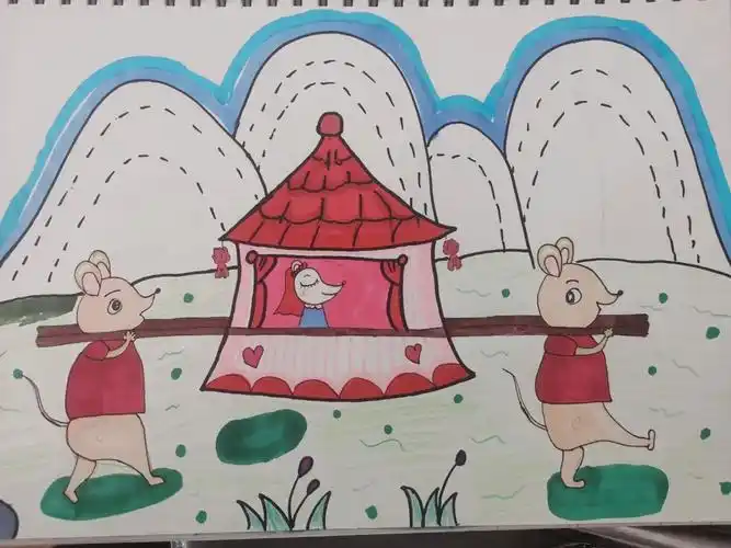 幼儿50幅画老鼠嫁女