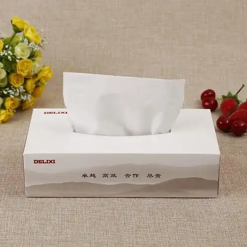 抽纸餐巾纸广告纸巾盒装面巾纸宣传促销礼品