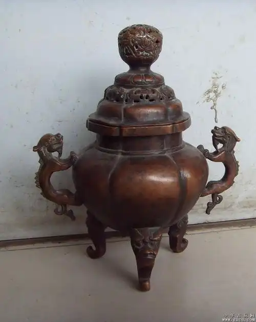 明朝红铜熏炉 - 古董,古玩,鉴定 - 中华古玩网