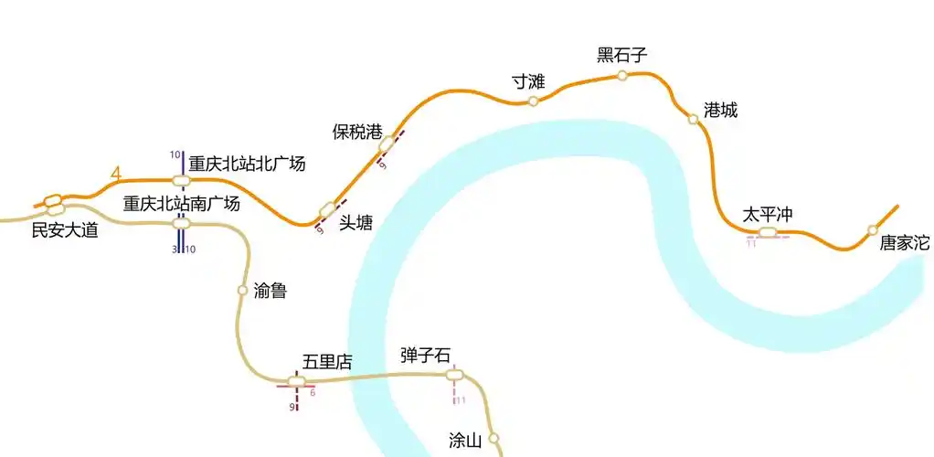 重庆轨道交通线路图 重庆9号线完整线路图 - 春风号