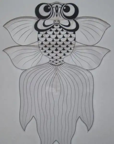 怎么画简笔画教程风筝简笔画有颜色金鱼小鱼形状风筝简笔画风筝幼儿简