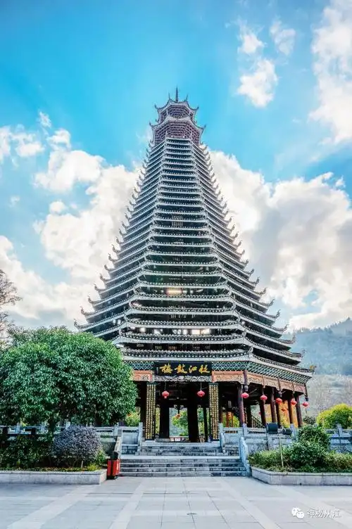 文化探秘最高木质结构鼓楼从江鼓楼