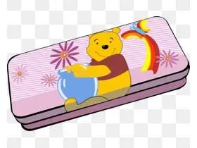 铅笔盒卡通插画