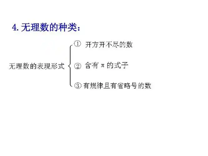 无理数的种类