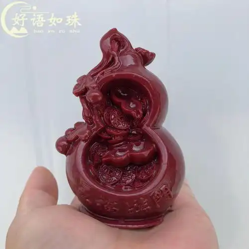 朱砂葫芦摆件紫金砂车平安办公室客厅宅玄关居家饰品直播货源批发