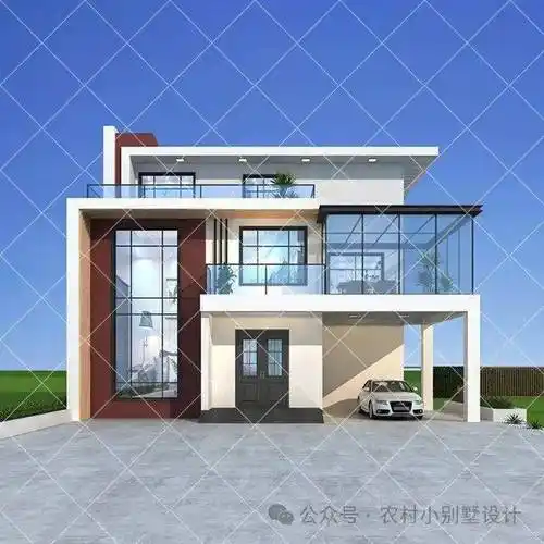 人气最旺的二层半现代风农村别墅_图纸_的设计_信号