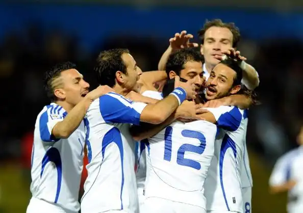 图文世预赛意大利vs塞浦路斯塞浦路斯队员庆祝
